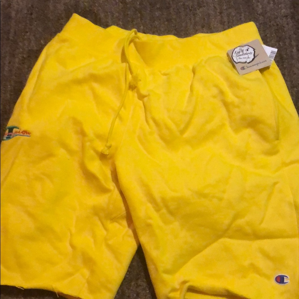 SOLD Large Empire Yellow Champion SweatShorts
